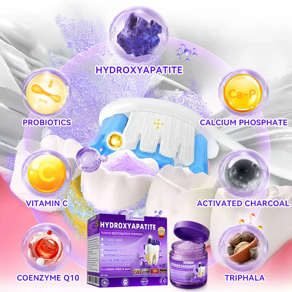 🎉 New Year Special: 80% OFF 🏆 Dormorna® Hydroxyapatite Tooth Restorative Powder 🦷 - Image 2
