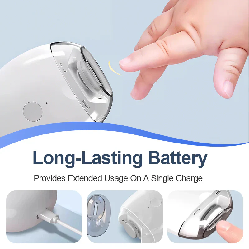👶🔧Universal Automatic Fingernail Grinder - 6 Speed Settings with 5 Attachments for Safe & Gentle Nail Care 💅✨ - Image 6